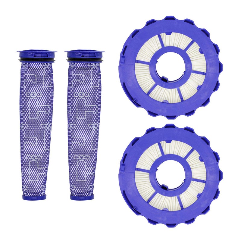 Lemige 2 Pack Post-Motor Filters & 2 Pack Pre-Motor Filters Replacement Parts for Dyson DC40, Light/Slim Ball Animal, Multi Floor, Origin and Total Clean Vacuums, Compare to Part 923587-02 & 922676-01 - Image 1